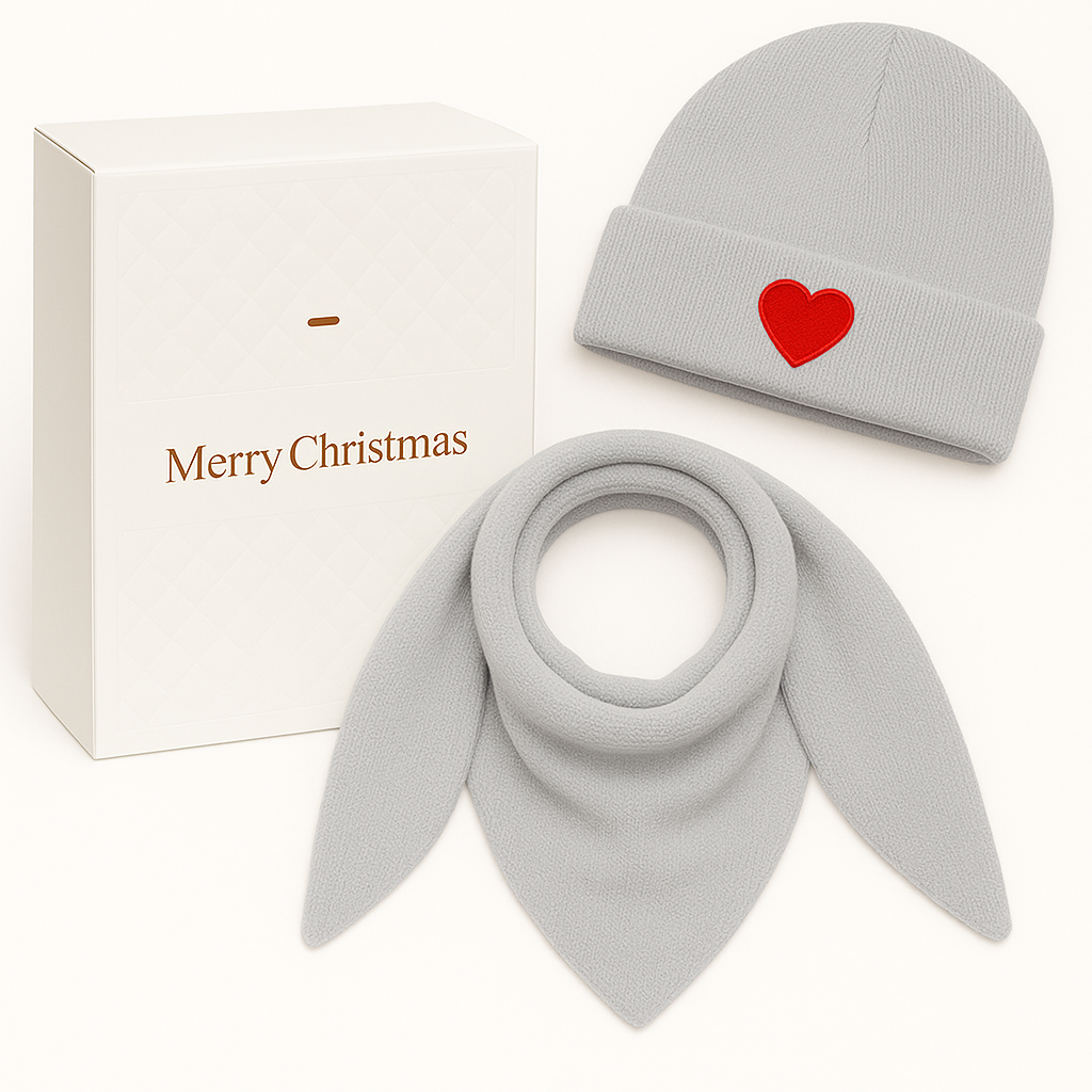 X-MAS Box 🎅🎁  "Herz" hellgrau