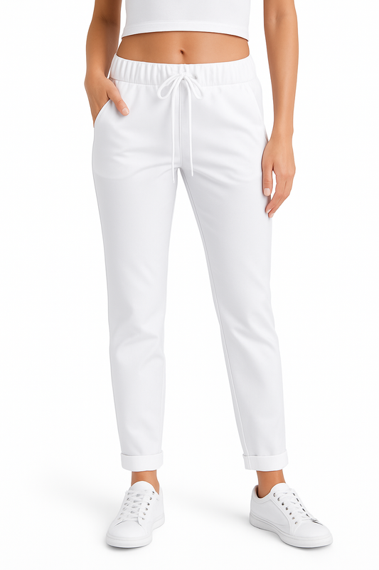 Medifashion24 - Damen Stretchhose – Bequeme Berufshose mit Kordelzug