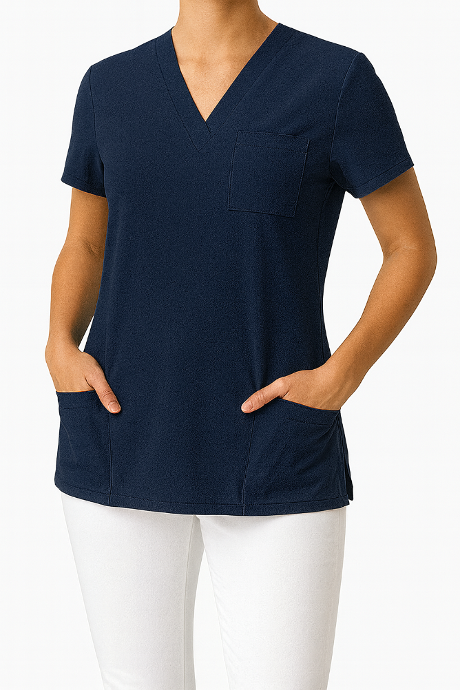 Medifashion24 Damen  Kasack (marineblau)